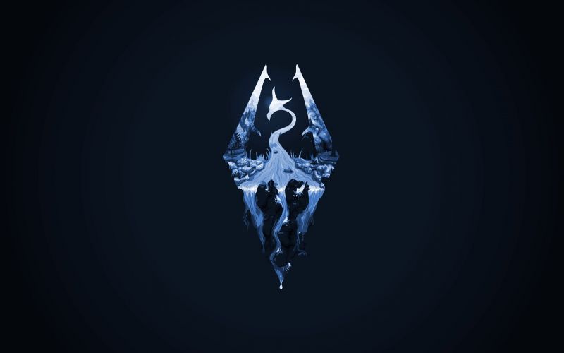 ilustrace, videohry, The Elder Scrolls V Skyrim, tma, Snímek obrazovky, křídlo ilustrace, videohry, The Elder Scrolls V Skyrim, tma, Snímek obrazovky, křídlo