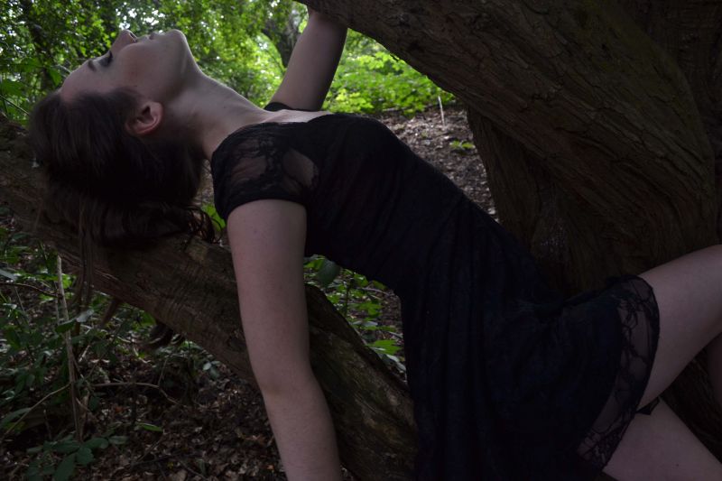 slunečnímu záření, les, ženy, model, Černá, Příroda slunečnímu záření, les, ženy, model, Černá, Příroda