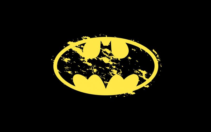 illustration, simple background, Batman, text, logo, circle illustration, simple background, Batman, text, logo, circle