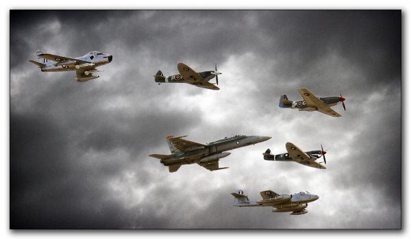 clouds,Photoshop,aircraft,Australia,spitfire,Mustang