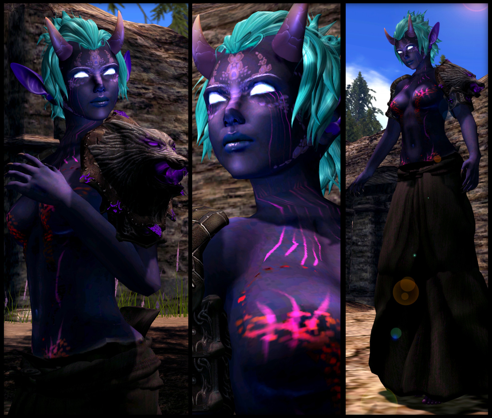 creatura, viola, corna, moda, capelli, lupo, demone, pelle, capi di abbigliamento, nuovo, SL, seconda vita, fantasia, biscotti allo zenzero, messa in piega, gingerkrokus, elfo, trappola, RFL, sfondo del computer, personaggio fittizio, supercattivo, relayforlife, garza, Fantasyfaire2013