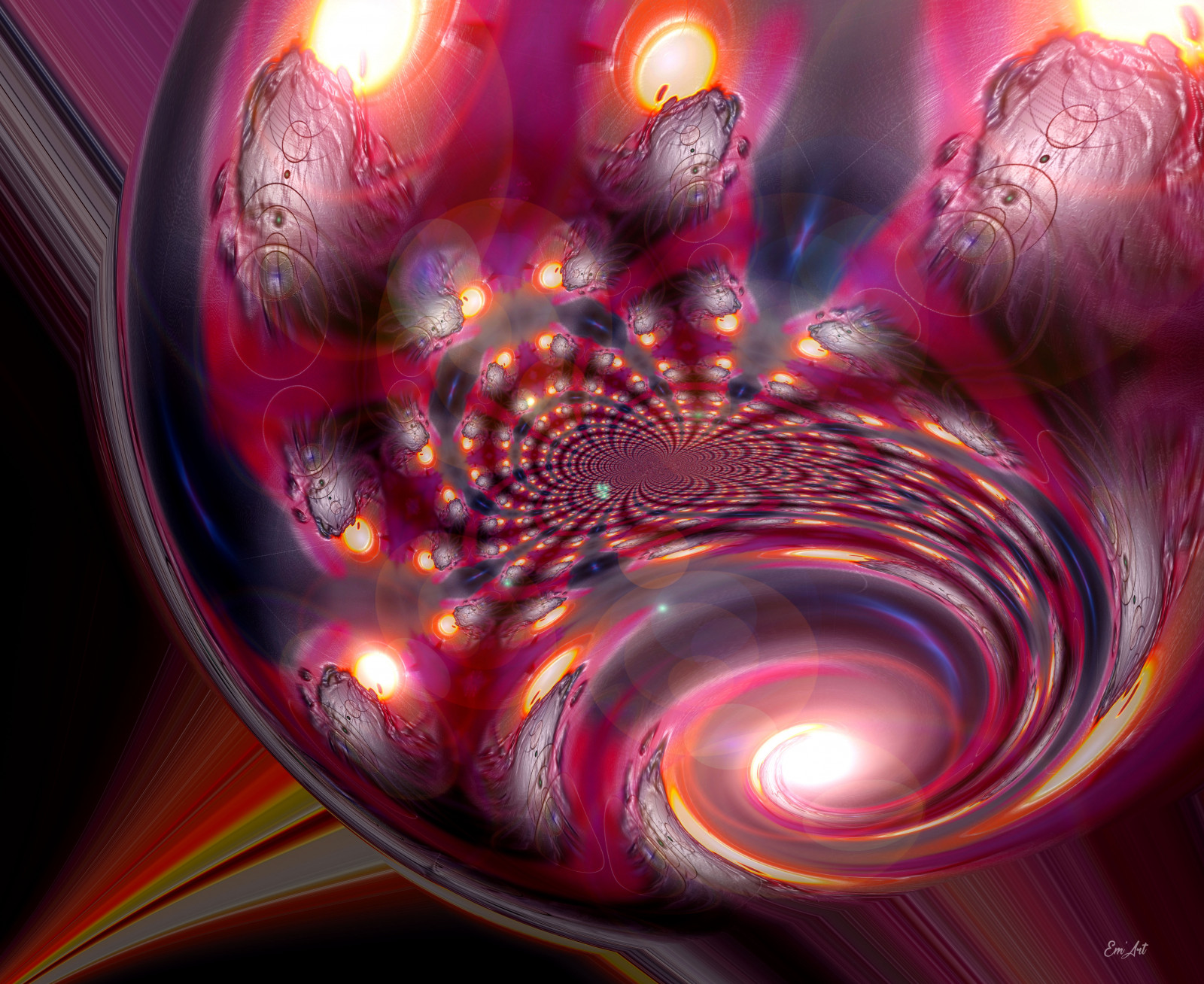 illustrazione, astratto, rosso, opera d'arte, frattale, rosa, cerchio, ARTE, leggero, colore, fiore, arte digitale, lumiere, immagine dello schermo, sfondo del computer, arte frattale, organo, fotografia macro, fotomontaggio, l'arte psichedelica, abstrait, Emart, emmanuellebaudry, gard