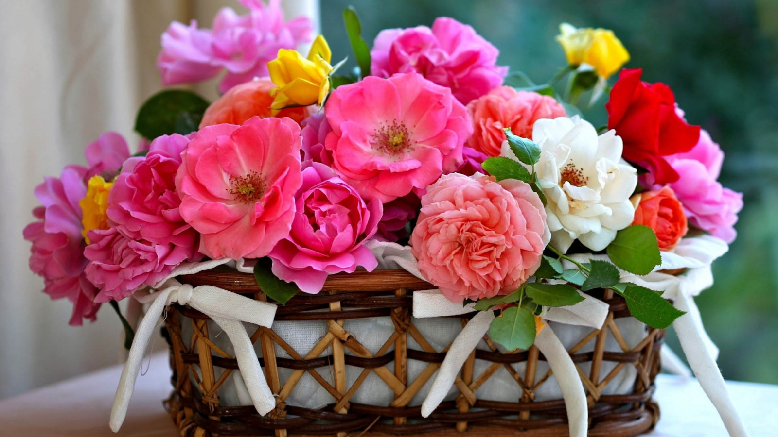 fiori, rosa, rosa, cestino, fiore, pianta, mazzo, petalo, impianto di terra, pianta fiorita, floristica, rose da giardino, famiglia di rosa, bouquet di fiori, addobbi floreali, disegno floreale, tagliare i fiori