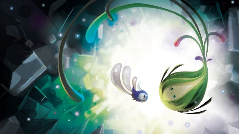 ilustrace, fantasy umění, anime, prostor, rostliny, zelená ilustrace, fantasy umění, anime, prostor, rostliny, zelená