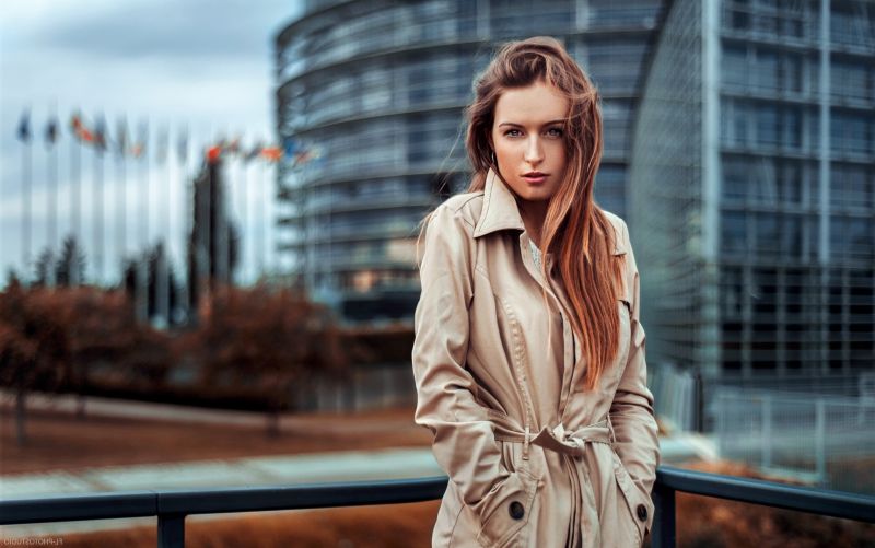 modello, fotografia, moda, donne, profondità di campo, primavera