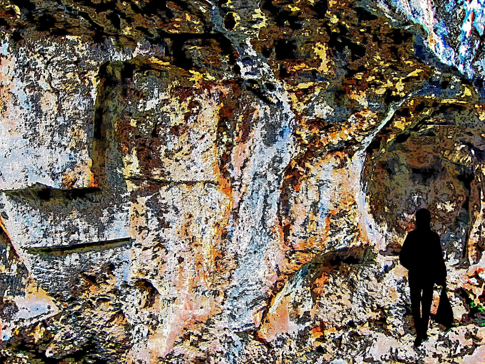 Skála, stěna, textura, skály, zřícenina, UMĚNÍ, strom, digitální umění, photomanipulation, textury, geologie, vrstvené, richeye, kamenná zeď, jádro, neočekávaný výskyt