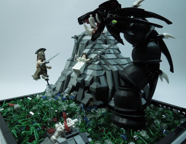 classic,monster,Greek,freedom,chains,LEGO