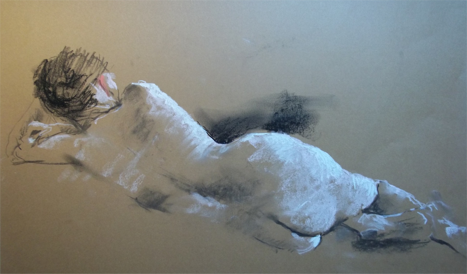 disegno, la pittura, bianca, scultura, statua, gesso, ARTE, Devon, leggero, donna, pastelli, schizzo, arte modello, cifra