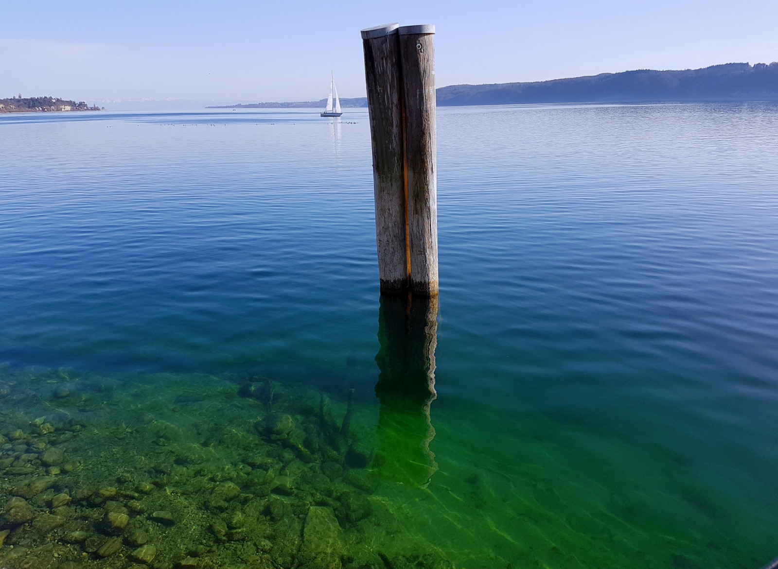 deutschland, Bodensee, lakeofconstance, wasser, nebe, syn, gr nundblau, Německo, vidět, samsunggalaxys7edge