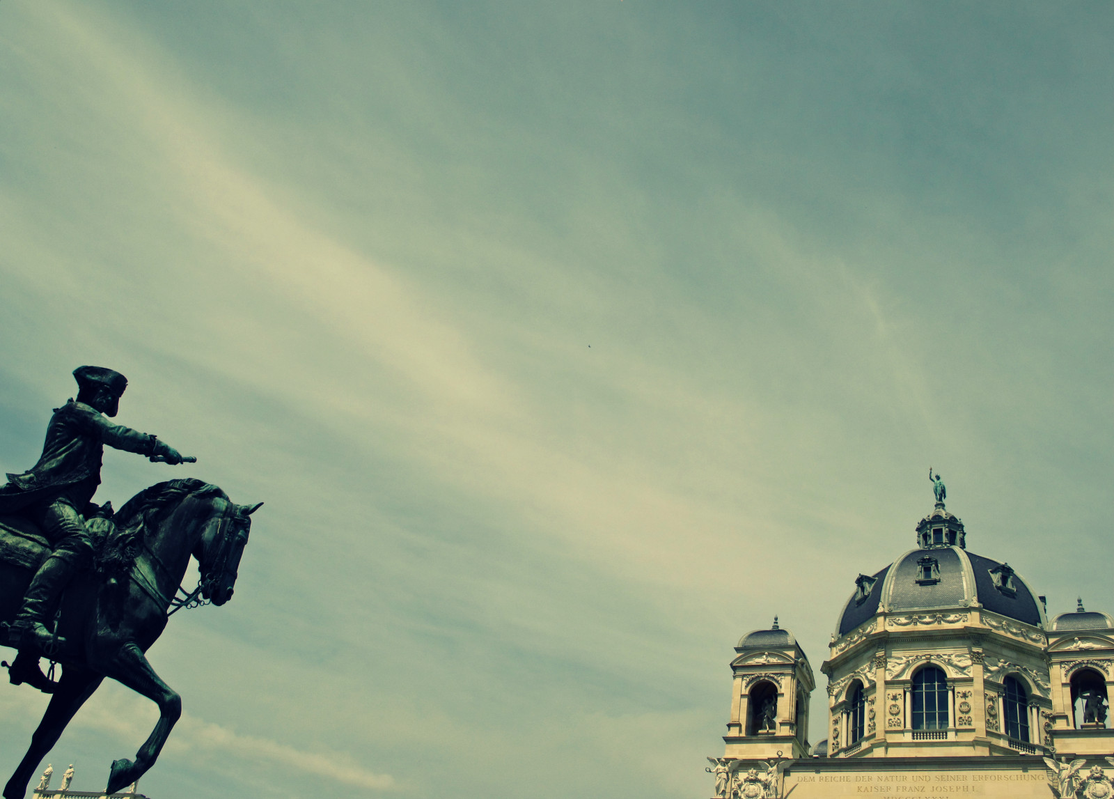 Vídeň, město, nebe, městský, sochařství, UMĚNÍ, architektura, mraky, Kánon, Rakousko, ciel, mraky, ville, vienne, Autriche, urbain, G15