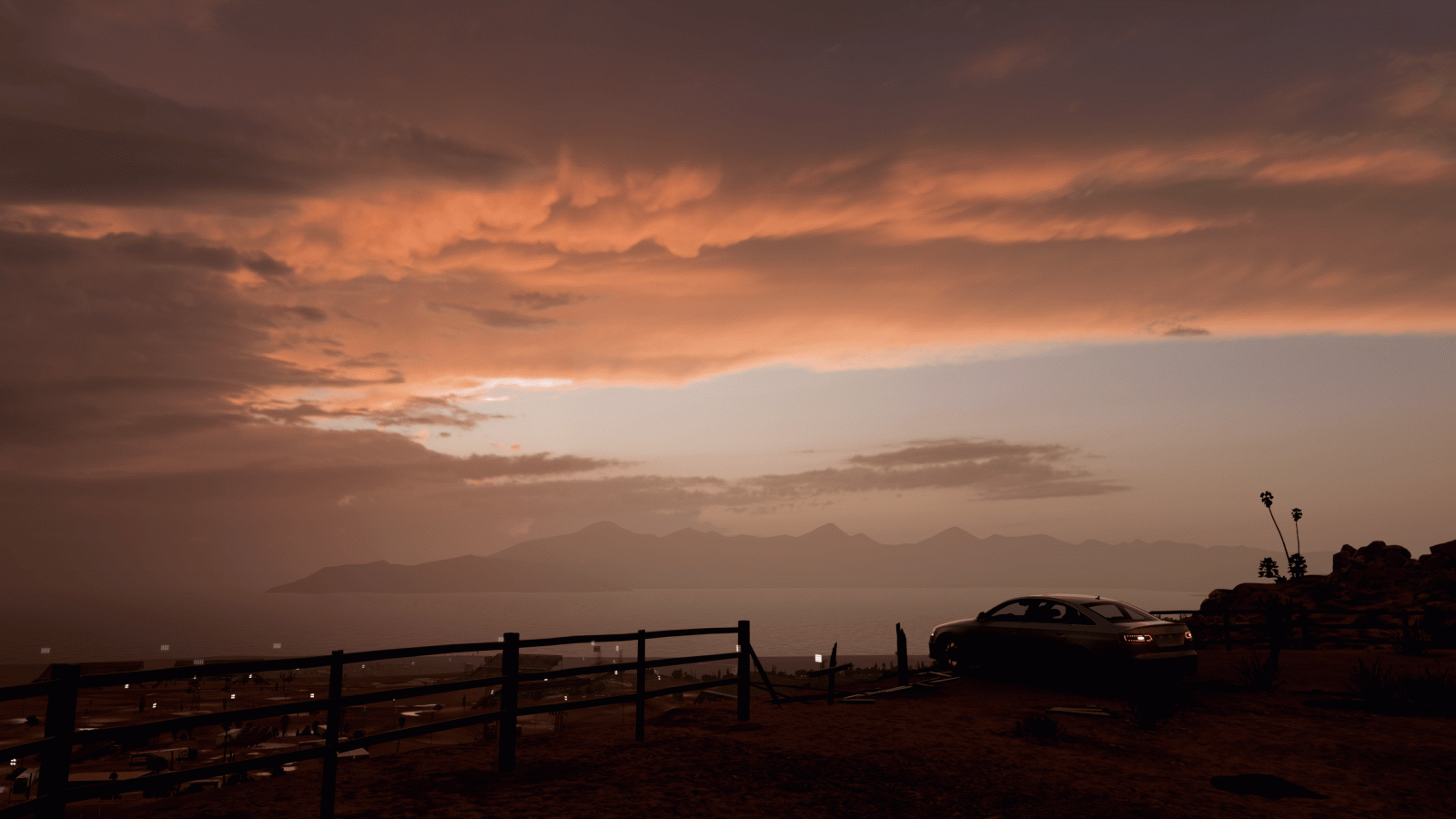 Wallpaper Forza Horizon 5, sunset, video games, clouds, car, sky