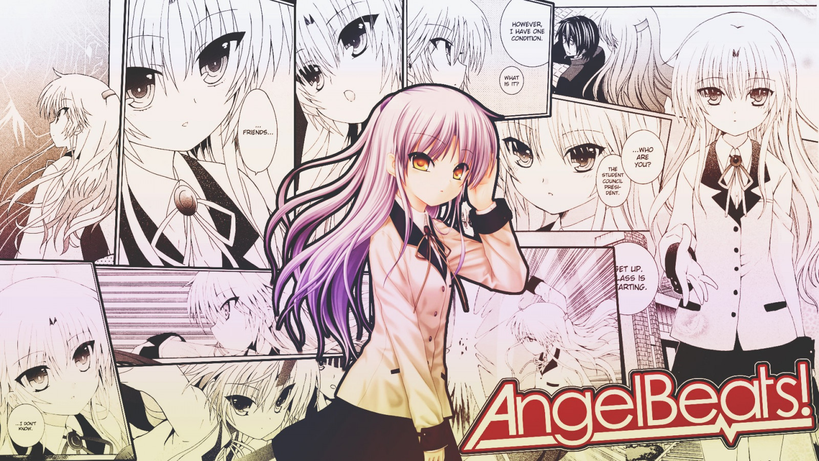 disegno, illustrazione, anime, anime girls, cartone animato, angel Beats, Tachibana Kanade, i fumetti, schizzo, mangaka, fumettista, fumetto