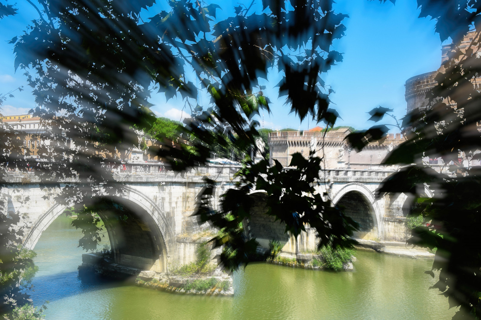 by, bybilledet, Italien, arkitektur, gammel, afspejling, bro, Europa, Rom, kanal, DET, brormand, træ, blomst, Rom, castelostdangelo, ancientcity, pontesantangelo, stangelobridge, Angelo, Roma, lazio, italien, milepæl, vandveje, arecales