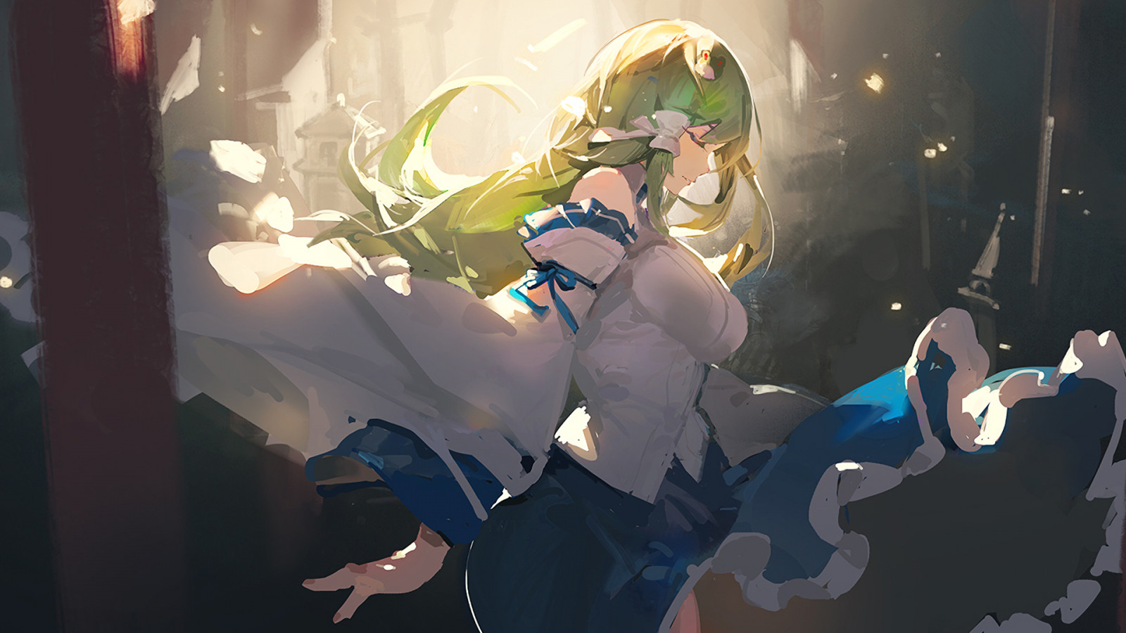 gesto, UMĚNÍ, cg artwork, prostor, petrolejově modrá, událost, ilustrace, grafika, fiktivní postava, Animated cartoon, visual arts, beletrie, anime, animace, grafický design, křídlo, zábava, odlesk objektivu, tma, stín, výkres