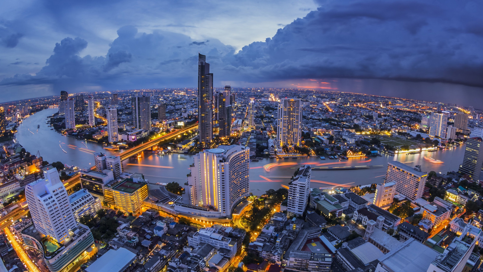 landskab, by, bybilledet, arkitektur, bygning, himmel, fotografering, skyer, skyline, skyskraber, flod, by, panorama, fugleperspektiv, stadion, Thailand, Bangkok, metropol, perspektiv, struktur, Thai, downtown, milepæl, byområde, hovedstadsområde, menneskelig bosættelse, boligområde, sport mødested, luftfotografering