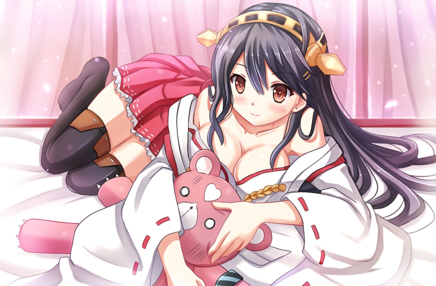 ilustrace, anime, umělecká díla, kreslená pohádka, Kantai Collection, Haruna KanColle, mangaka