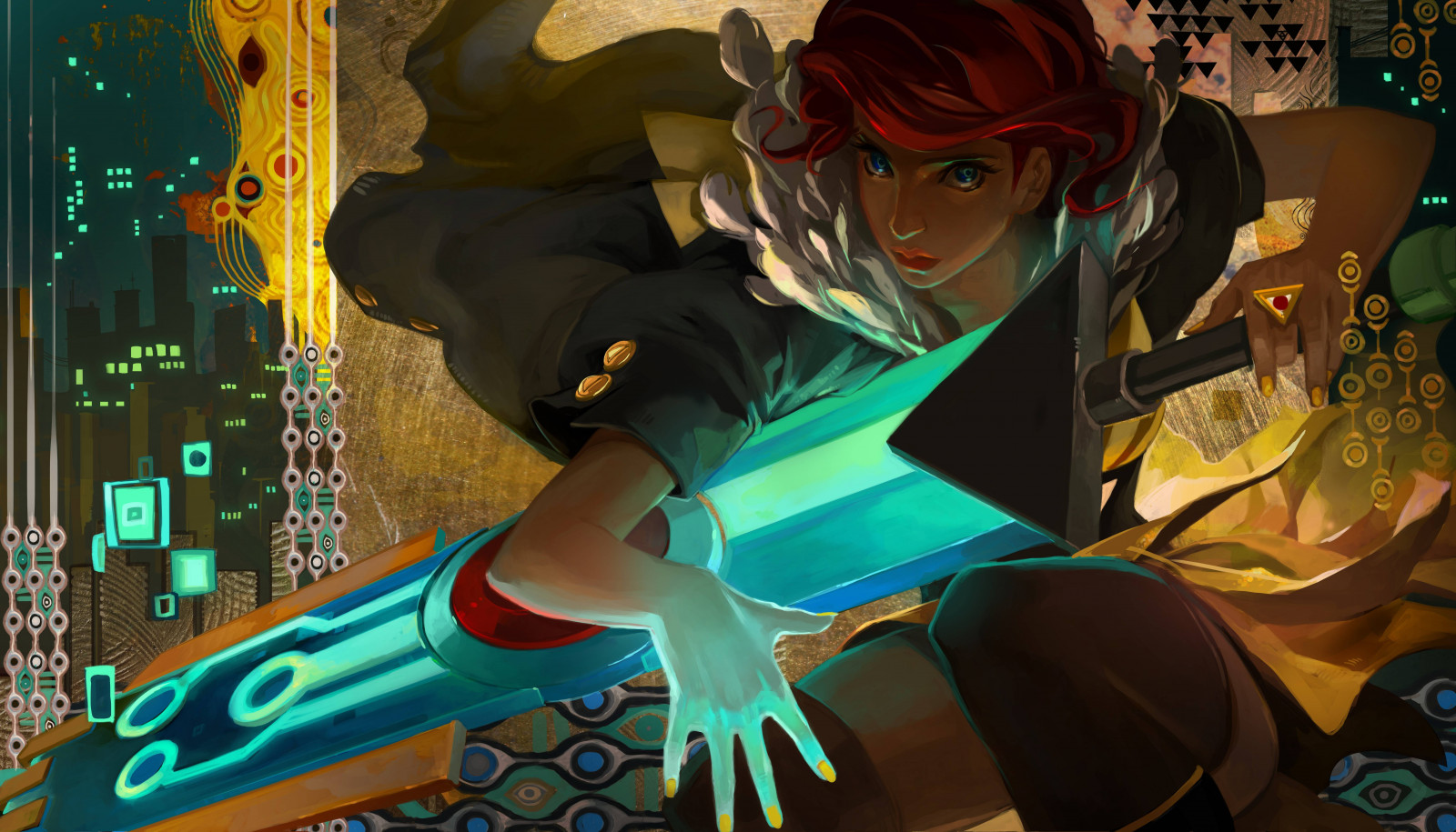 Wallpaper Ilustrasi Anime Transistor Merah Supergiant Game Wallpaper Ilustrasi Anime Transistor Merah Supergiant Game
