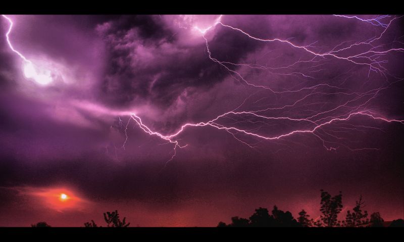 krajina,noc,Příroda,nebe,Blesk,bouřka