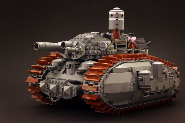 LEGO,vehicle,weapon,tank,scale model,commission