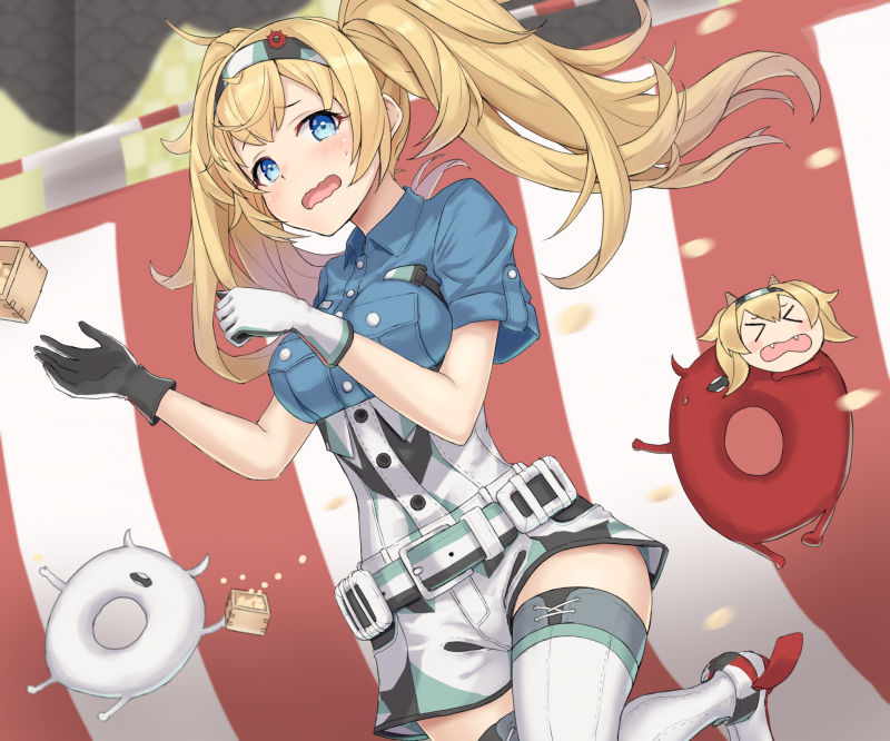 Gambier Bay KanColle,Kantai Collection,twintails,anime,anime girls,bionda