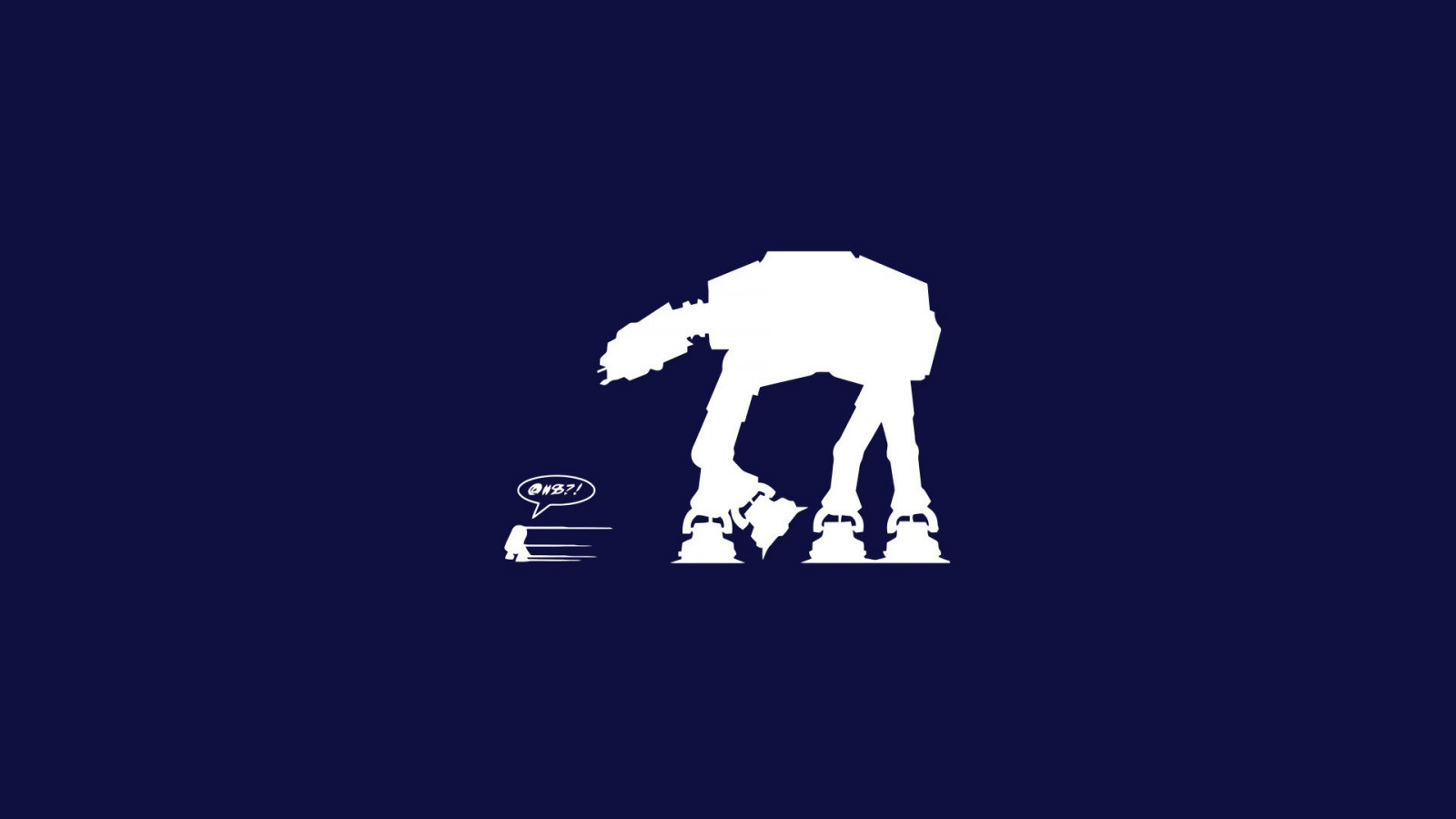 illustration, Star wars, minimalisme, humor, silhuet, logo, tegneserie, R2-D2, mærke, AT AT, hånd, skrifttype