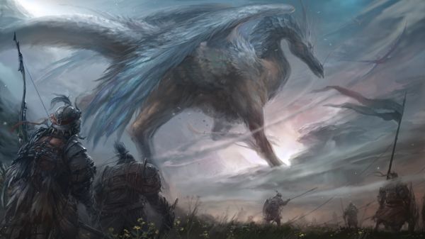weapons,1920x1080 px,dragons,fantasy,warriors,wings