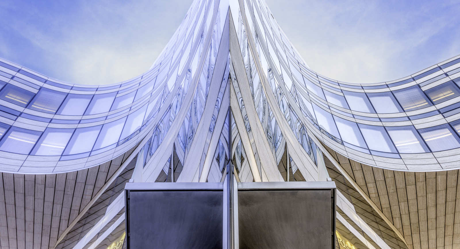 architektura, mrakodrap, modrý, Německo, 2015, struktura, deutschland, čára, ko, architektur, fasáda, Dusseldorf, nRW, daniel, k Bogen, daniellibeskind, Libeskind, k nigsallee, Königsallee, duesseldorf, themagicofcolours tým