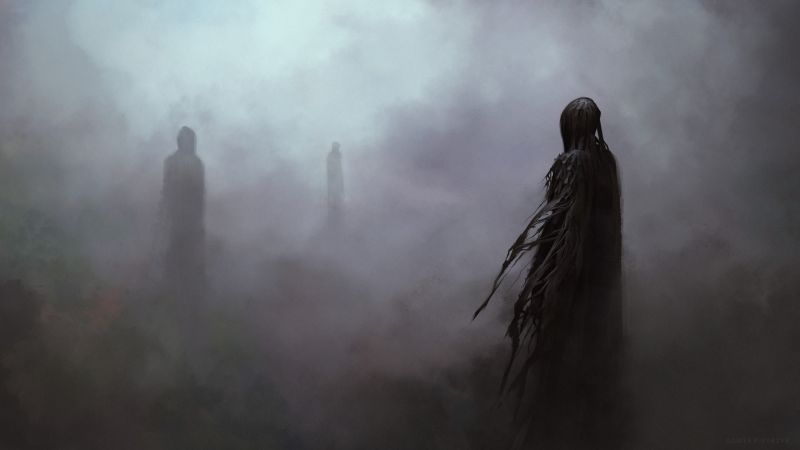artwork, fantasy art, Dementors Harry Potter, Tomek Pietrzyk artwork, fantasy art, Dementors Harry Potter, Tomek Pietrzyk