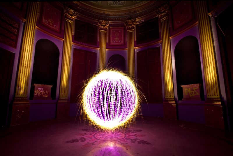 lilla, lys, belysning, mørke, underholdning, nat