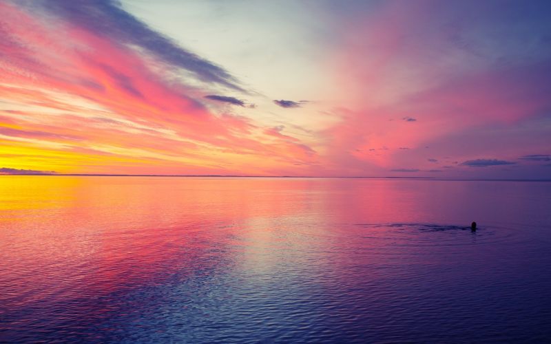 sunlight, sunset, sea, nature, reflection, sky sunlight, sunset, sea, nature, reflection, sky