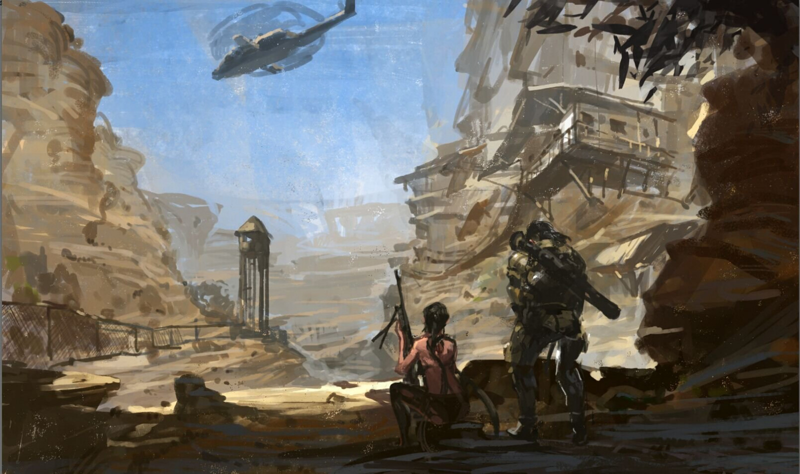 Wallpaper 1609x954 px, aircraft, Artifacts, building, gear, gun, Jeanex, jpeg, metal, Quiet