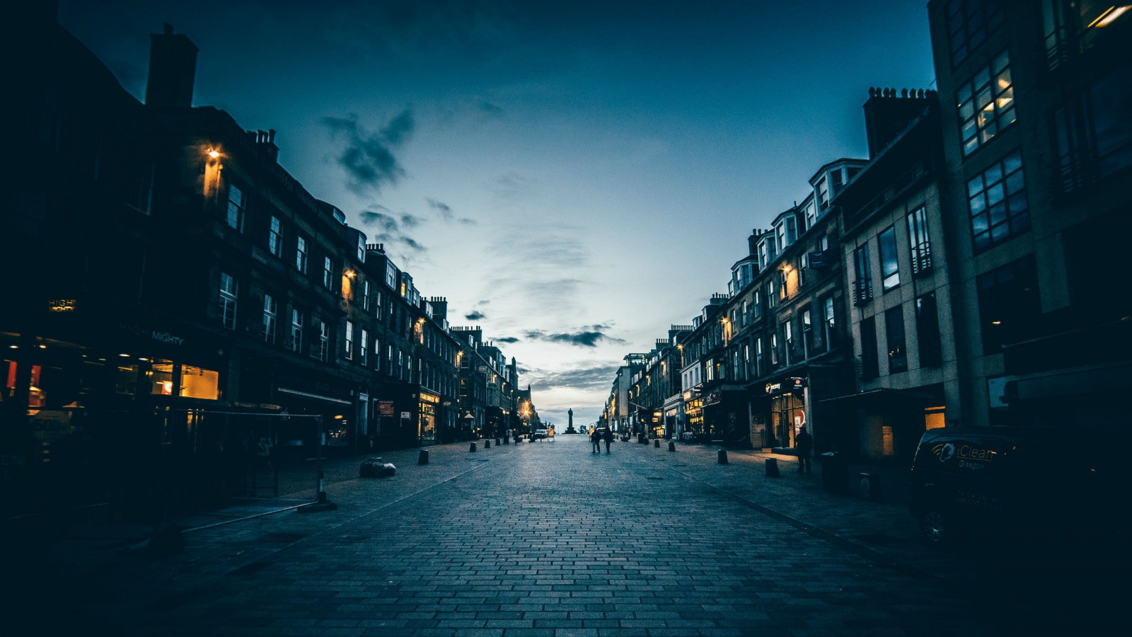 Luzes, cidade, rua, Paisagem urbana, noite, reflexão, estrada, Escócia, tarde, manhã, estátua, Edimburgo, crepúsculo, Pavimentos, a infraestrutura, luz, clima, Trevas, área urbana