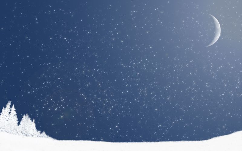 minimalismus, nebe, zima, hvězdy, geologický fenomén minimalismus, nebe, zima, hvězdy, geologický fenomén
