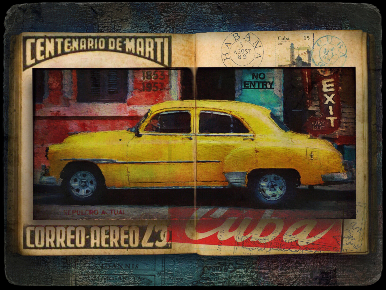 auto, motorové vozidlo, žlutý, stěna, veteránem, automobilového designu, vozidlo, klasický, klasická auta, kompaktní vůz, střední velikost auta