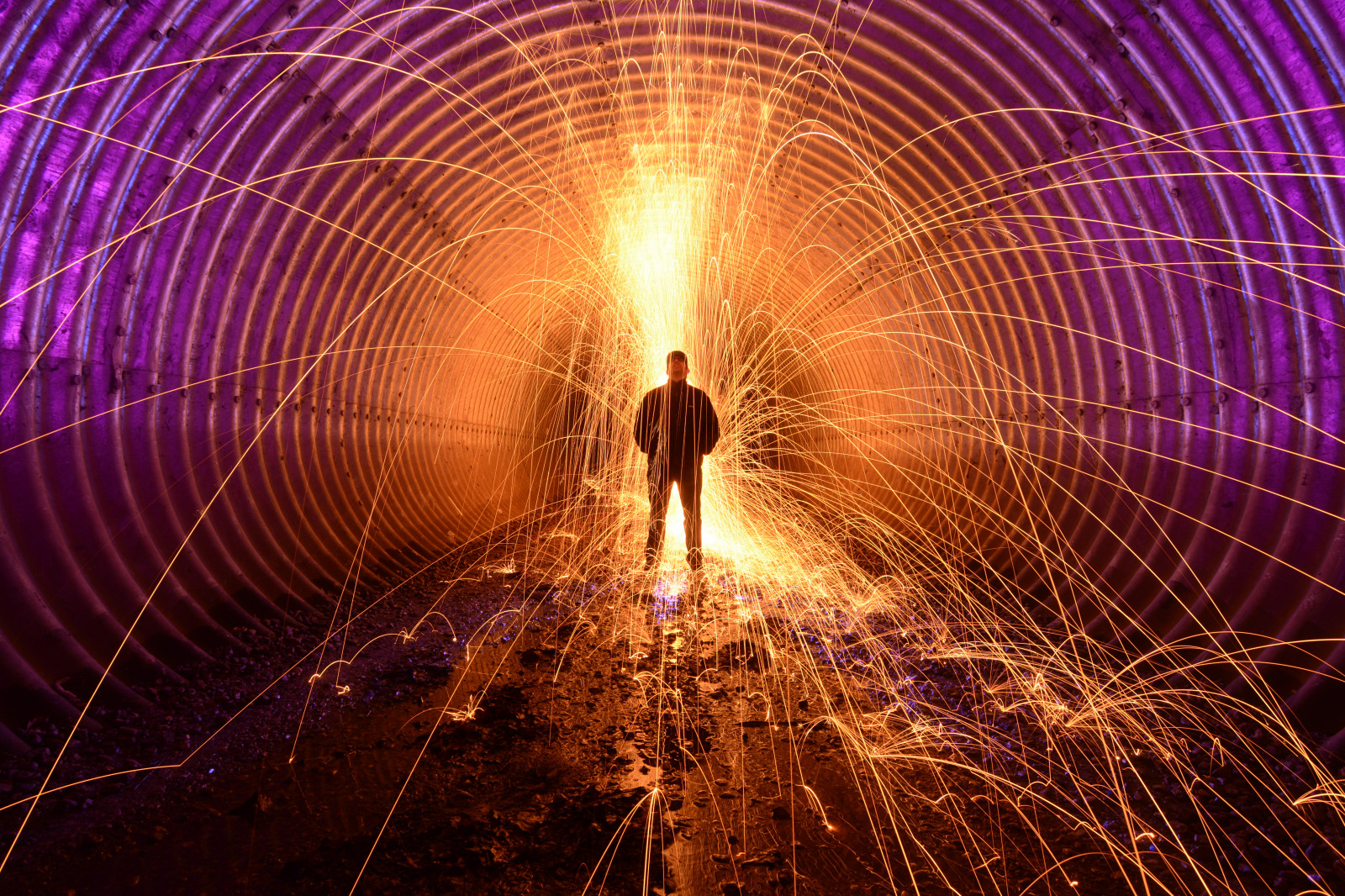 notte, spazio, cielo, viola, Terra, mondo, Nikon, tunnel, UK, bruciare, elettricità, leggero, illuminazione, oscurità, D7100, lightpainting, Tokina, Sooc, sfondo del computer, effetti speciali, 1.116 millimetri, wirewool, Woolie, lpuk, martbarras, riftlabs, kicklights