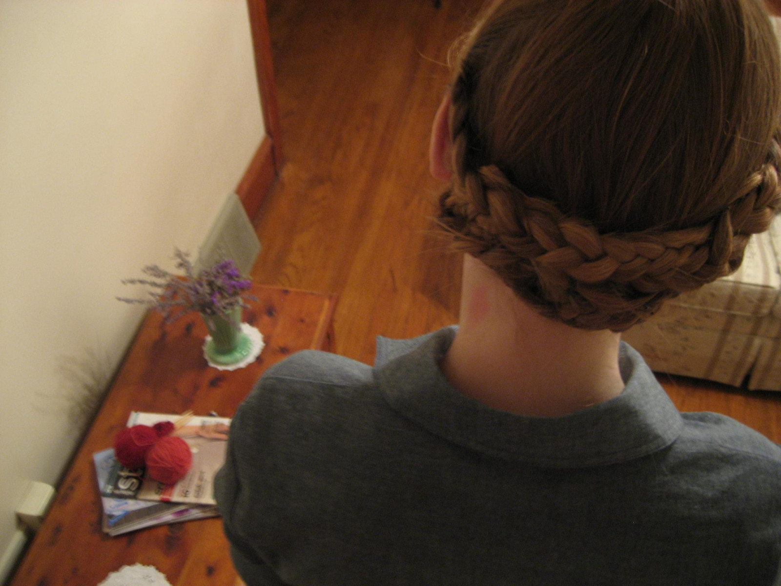 Pletené pásy, vlasy, šátek, dívka, krk, účes, prýmek, barvení vlasů, vlasy příslušenství, pletení