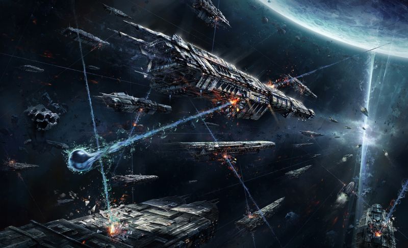 prostor, sci-fi, kosmická loď, umělecká díla, bitva prostor, sci-fi, kosmická loď, umělecká díla, bitva