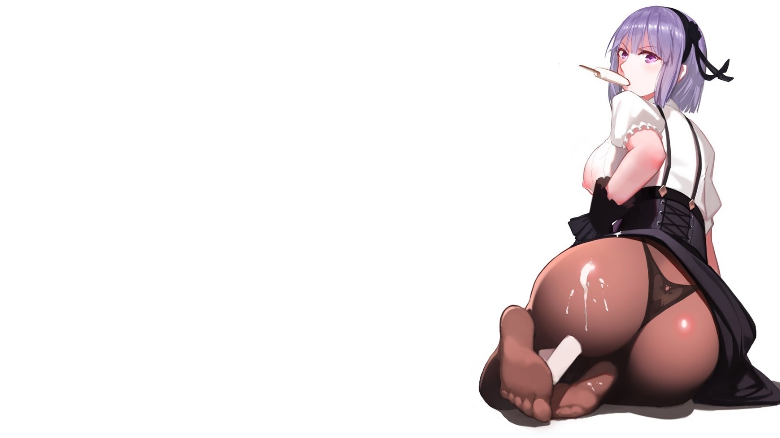 anime, anime dívky, punčocháče, kreslená pohádka, Dagashi Kashi, Shidare Hotaru, figurka