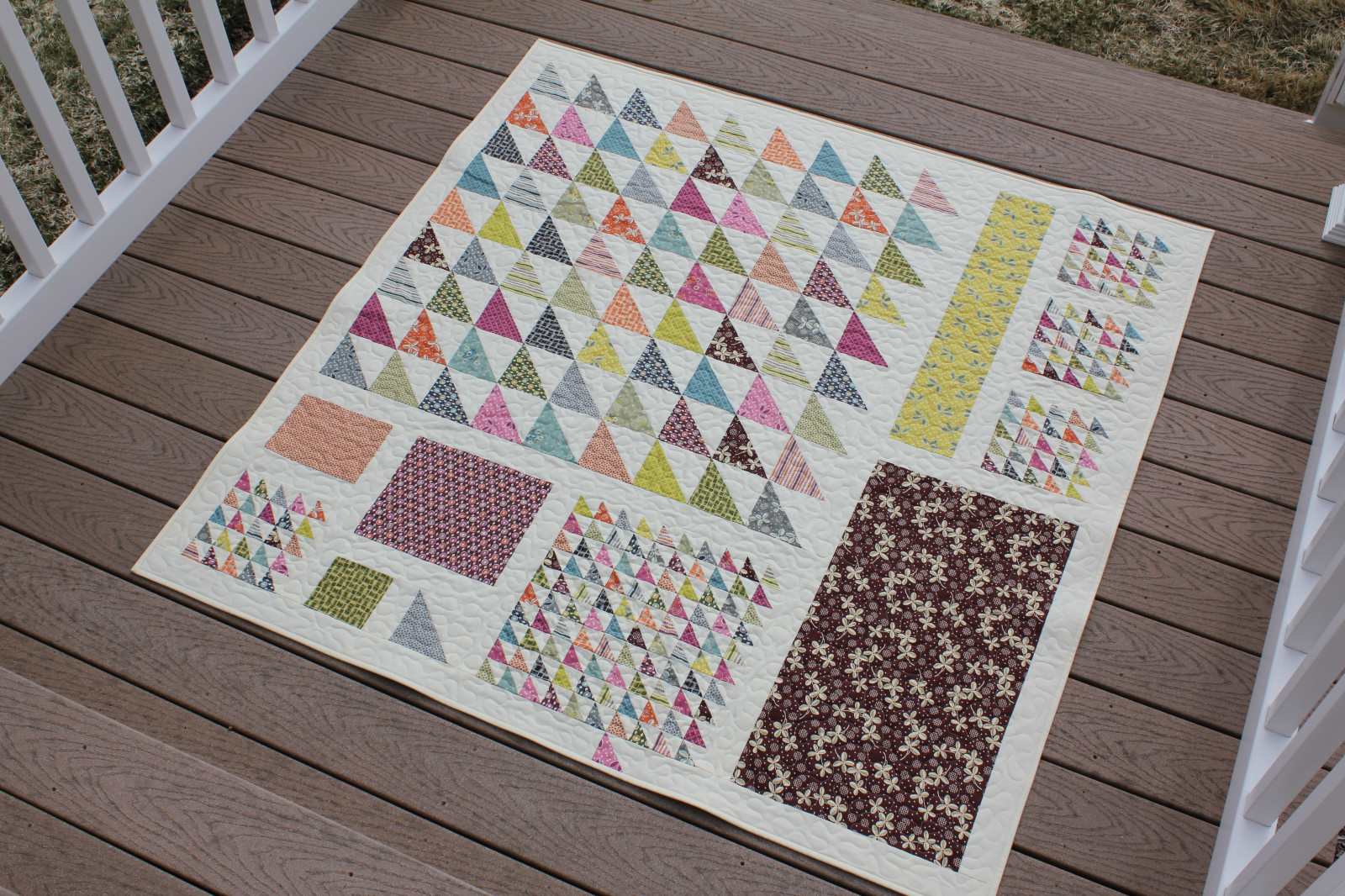 trojúhelník, vzor, naděje, náměstí, údolí, stroj, řemeslo, 18, materiál, polovina, textil, hq, produkt, podlaha, deka, meandr, slátanina, Avante, lůžkoviny, prošívání, tečkovat, Prádlo, creative arts