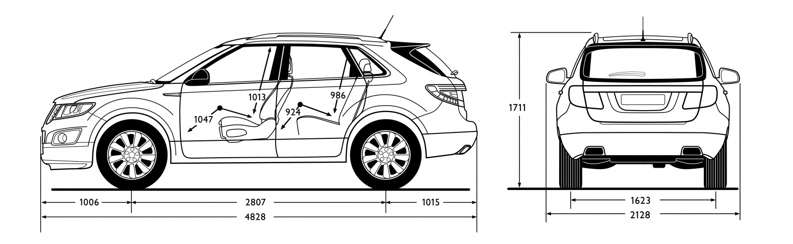 výkres, ilustrace, vozidlo, kresba tužkou, kreslená pohádka, saab, netcarshow, netcar, obrázky vozidel, photo auto, 2011, kolo, 9 4X, skica, automobilového designu, automobilový exteriér, model auta, font, kompaktní vůz, městské auto