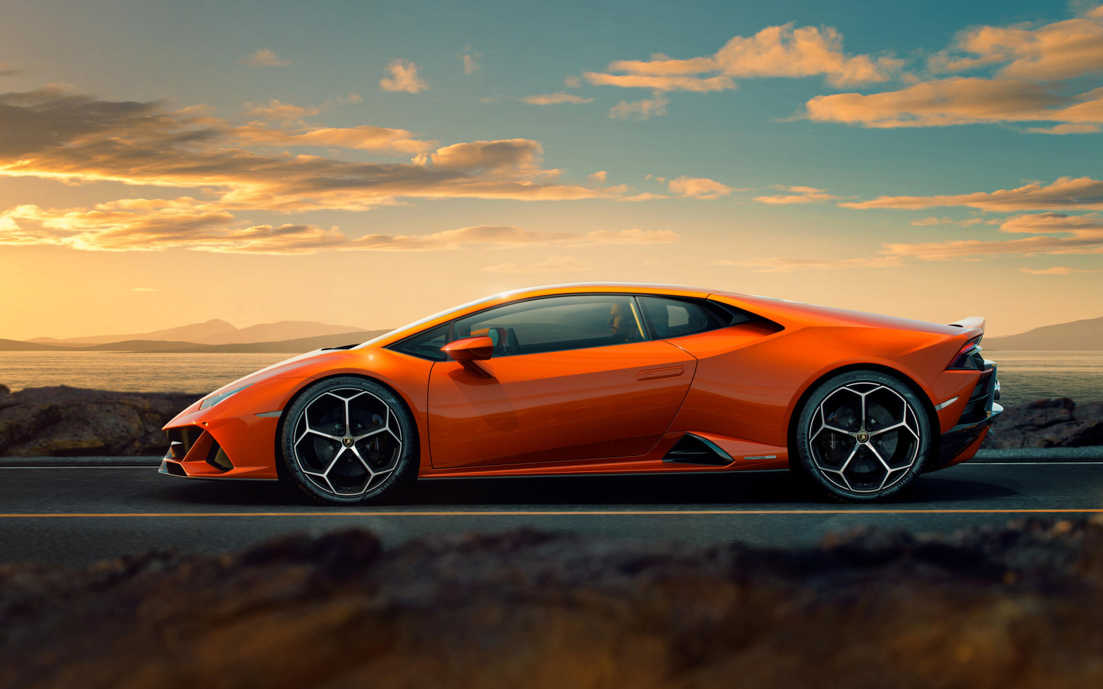 Lamborghini Huracan, bil, superbiler, appelsin biler