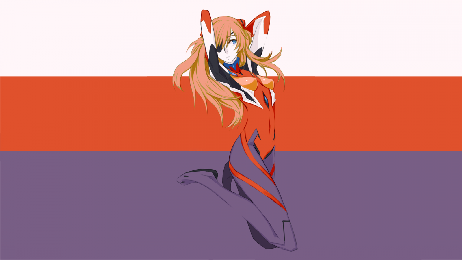 illustration, anime, Neon Genesis Evangelion, Asuka Langley Soryu, tegneserie, 1920x1080 px, hest som pattedyr