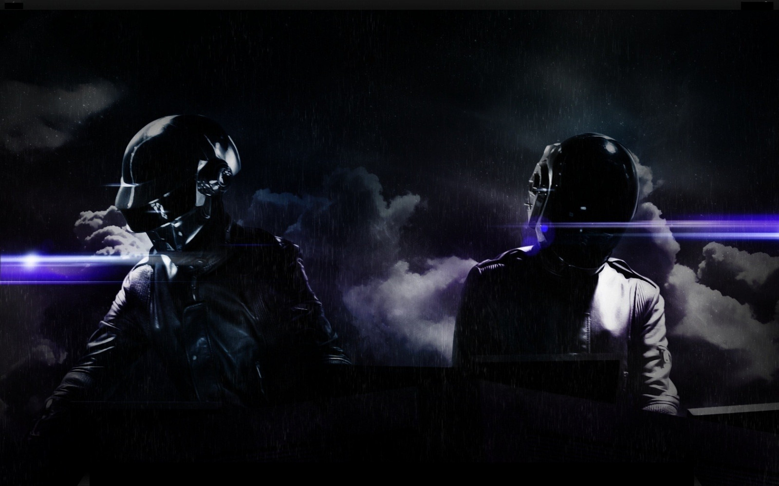 obra de arte, música, Daft Punk, Trevas, Captura de tela, Papel de parede do computador, efeitos especiais