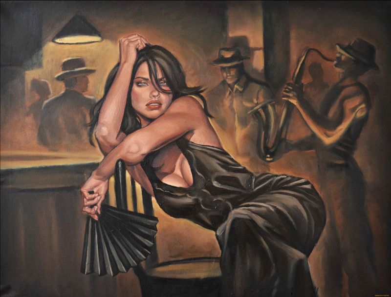 mujer,vestido negro,Obra de arte,pelo oscuro,vestir