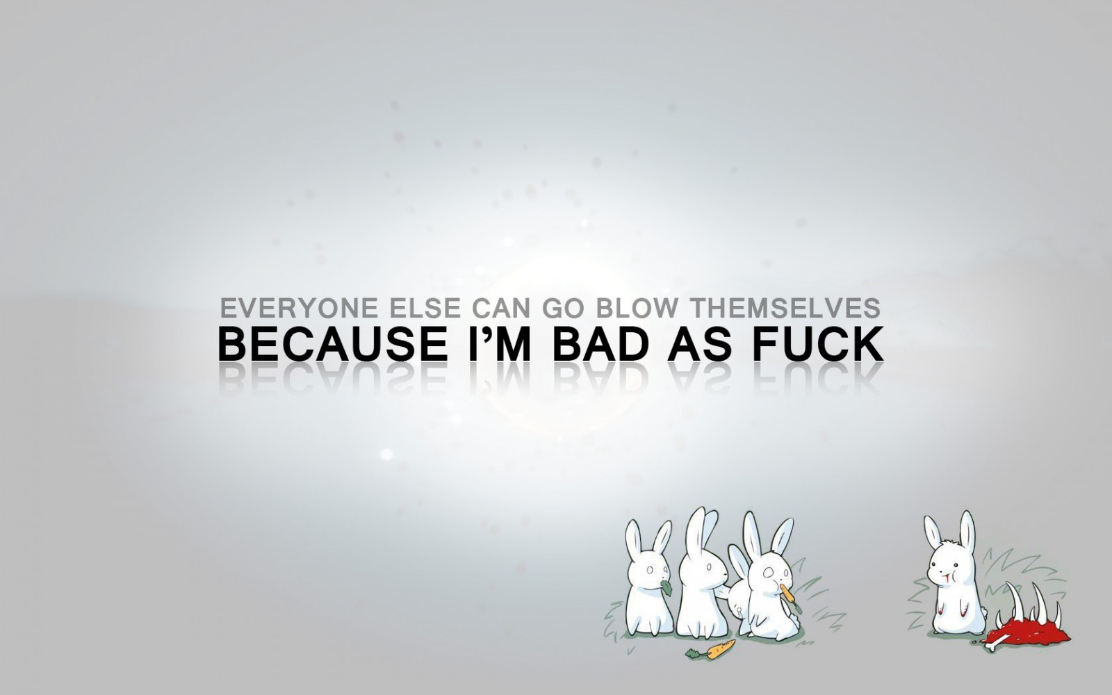 Digital kunst, typografi, tekst, logo, kaniner, sort humor, mærke, reklame, præsentation, skrifttype, produkt, diagram