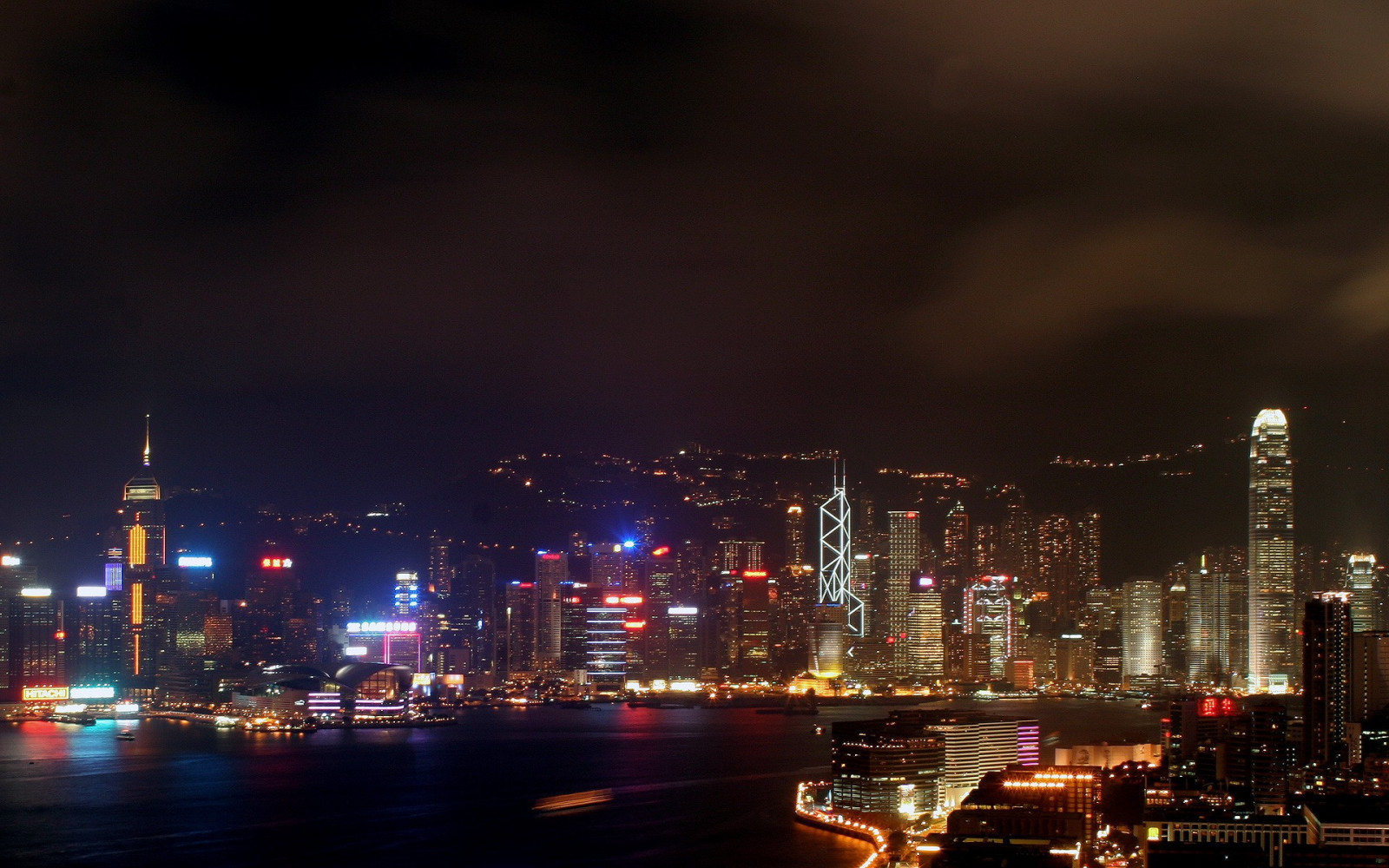 város, városkép, Hong Kong, éjszaka, Kína, visszaverődés, láthatár, felhőkarcoló, este, szürkület, világváros, belváros, városi terület, atmoszférában föld, agglomeráció, emberi település