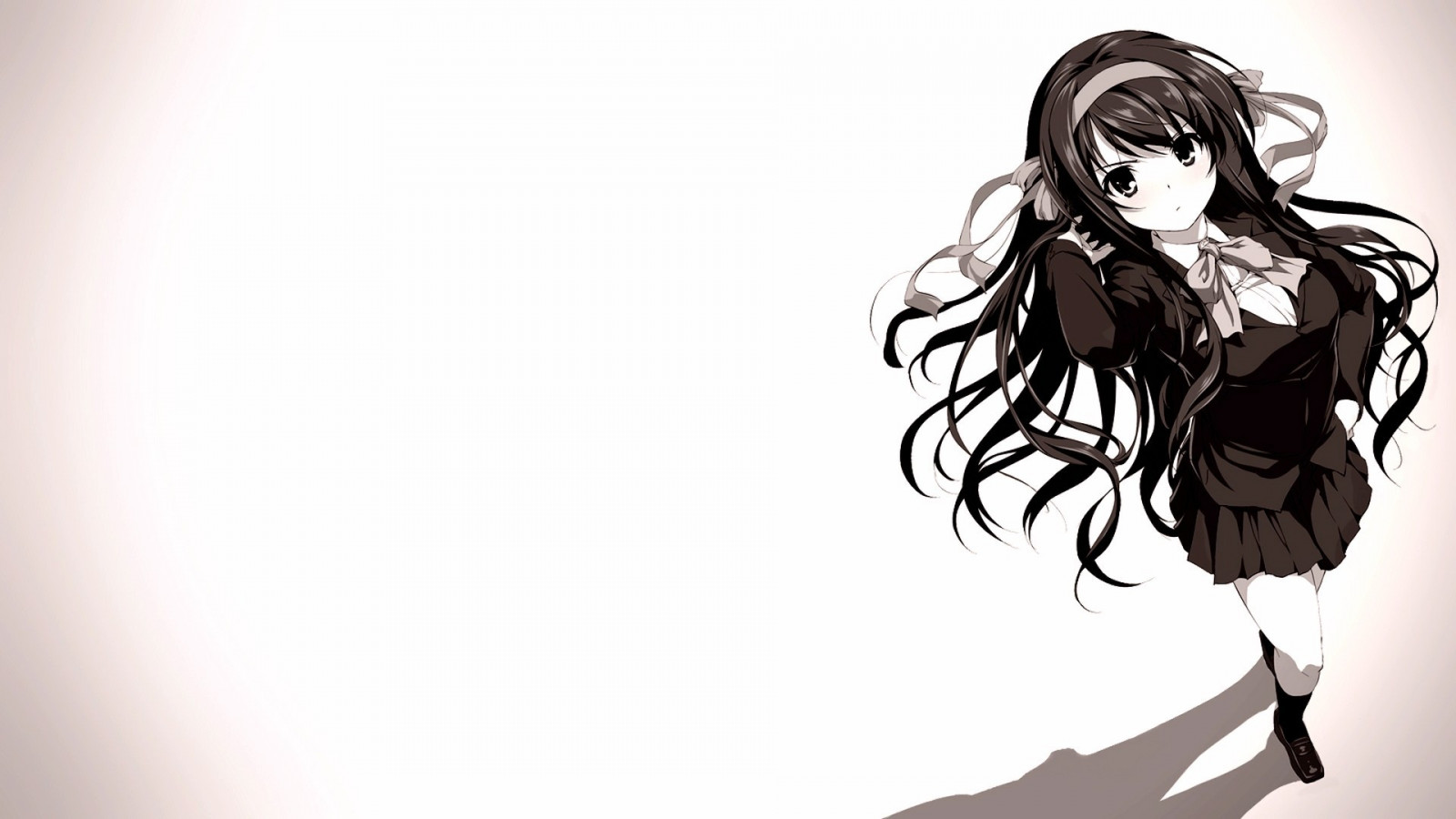 výkres, ilustrace, anime, anime dívky, kreslená pohádka, Melancholie Haruhi Suzumiya, Suzumiya Haruhi, skica, mangaka