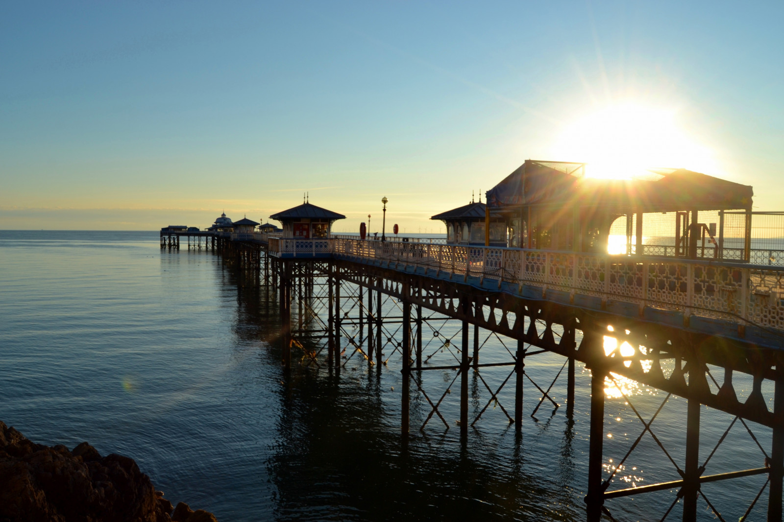 moře, slunce, slunečnímu záření, Dovolená, Wales, molo, železo, Severní, zábava, Obsazení, promenáda, Llandudno