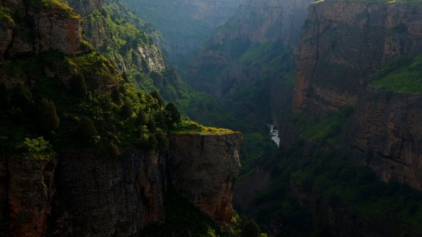 mountain,canyon,cliff,river