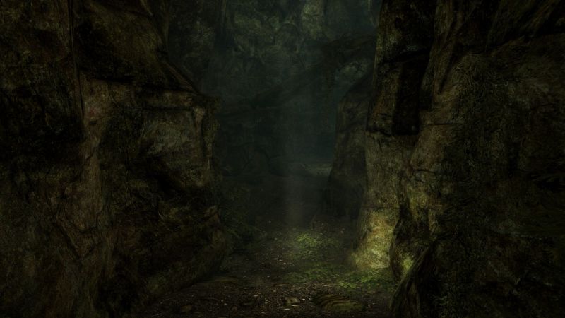 sunlight, forest, video games, cave, jungle, The Elder Scrolls V Skyrim sunlight, forest, video games, cave, jungle, The Elder Scrolls V Skyrim